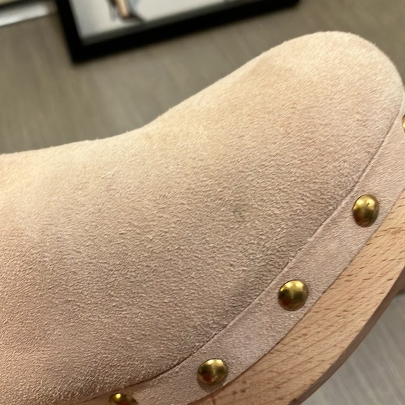 J. Crew Suede Chelsea Clog Boot Faux-Fur lining Bronzed Clay color Size 6.5 - Picture 11 of 11